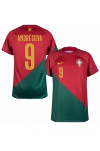 Portugal Andre Silva #9 Voetbaltruitje Thuis tenue WK 2022 Korte Mouw